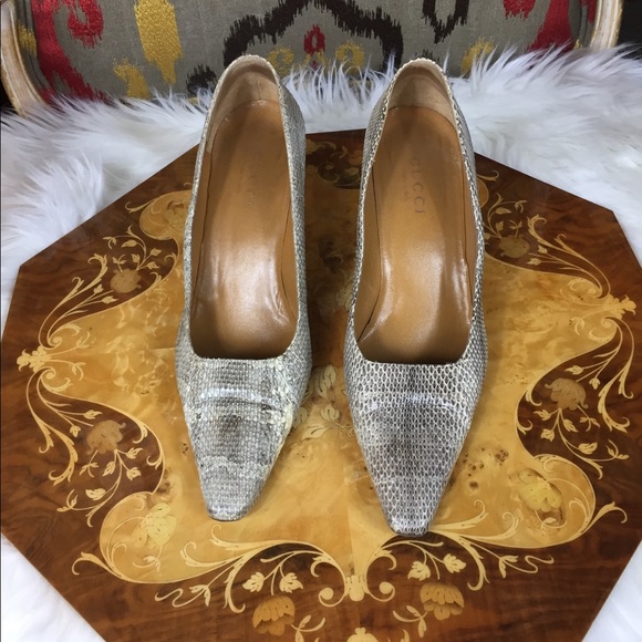 Gucci Shoes - Gucci Authentic Snakeskin Heels